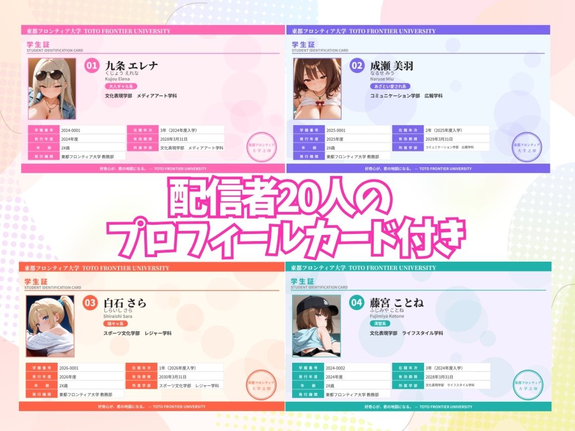 東都フロンティア大学ヤリサー20人全員巨乳ハーレム 〜1対20の極上連続奉仕〜 画像1