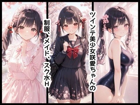 咲愛ちゃんHイラスト集vol.2 スク水 メイド 制服H編