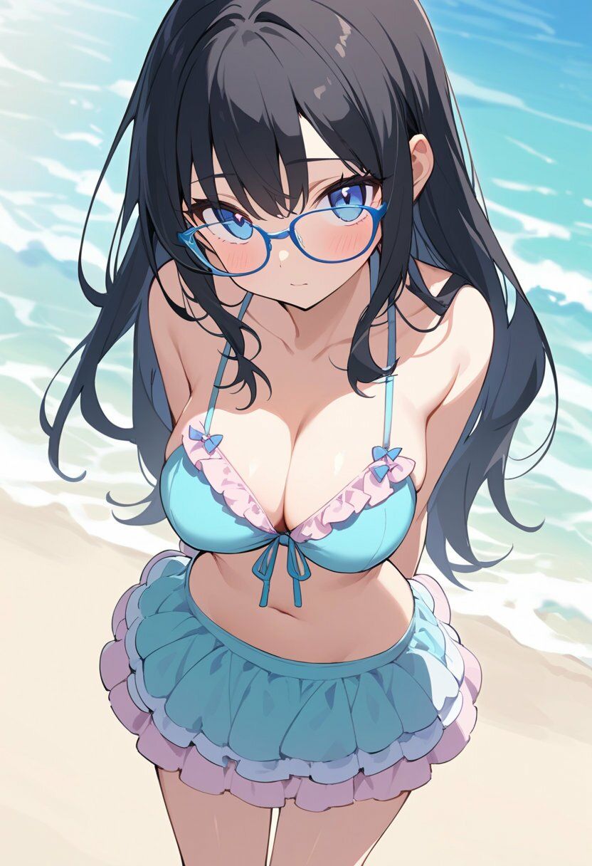 4種の水着で谷間見せ＆お尻見せ vol.1_1