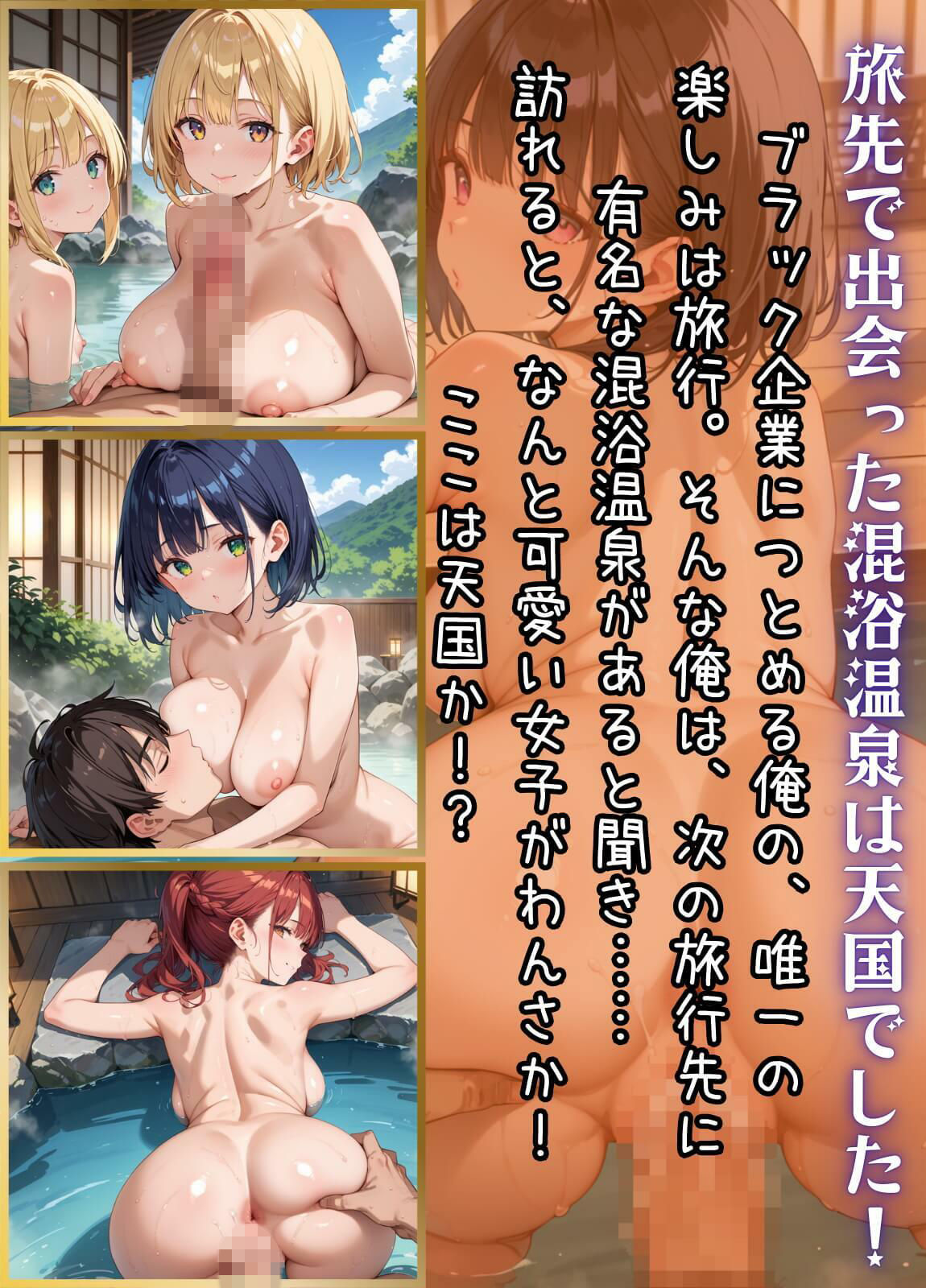 混浴温泉は、はめ放題でした！【厳選490枚】 画像1