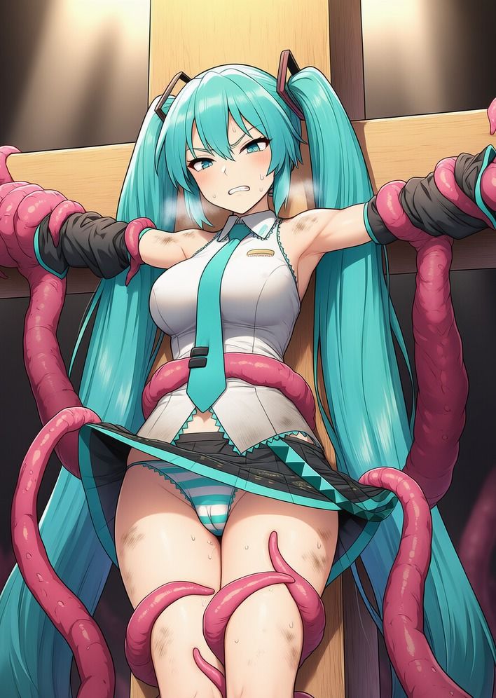 初●ミク vs ぬるぬる触手 画像4