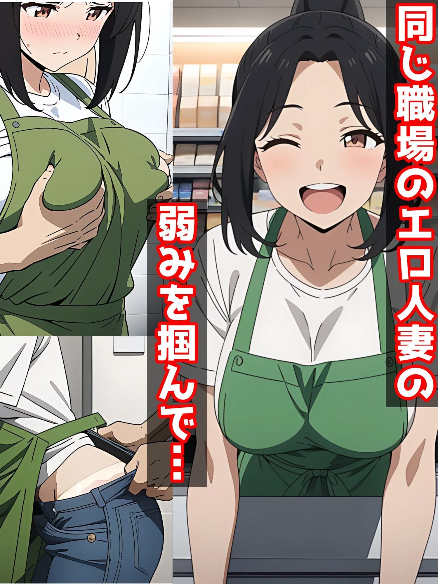 コンビニで働く人妻を孕ませNTR 画像1