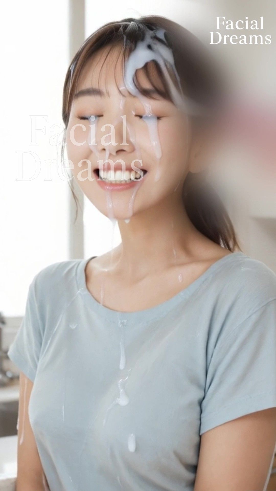 新妻のミヒナさんに顔射20発 画像8