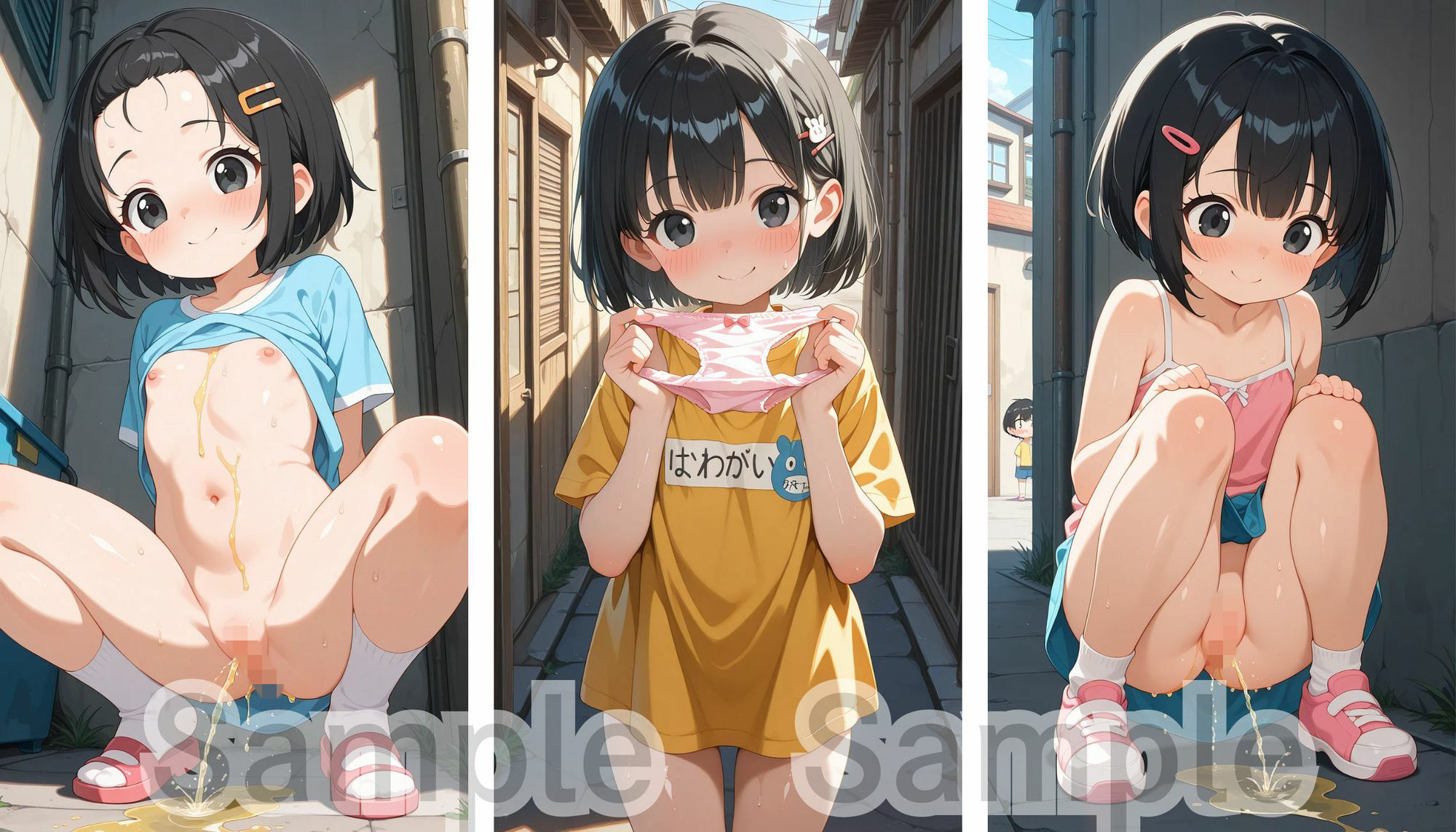少女とエッチ 〜くぱぁマンコ大量おしっこハーレム〜 サンプル画像 2