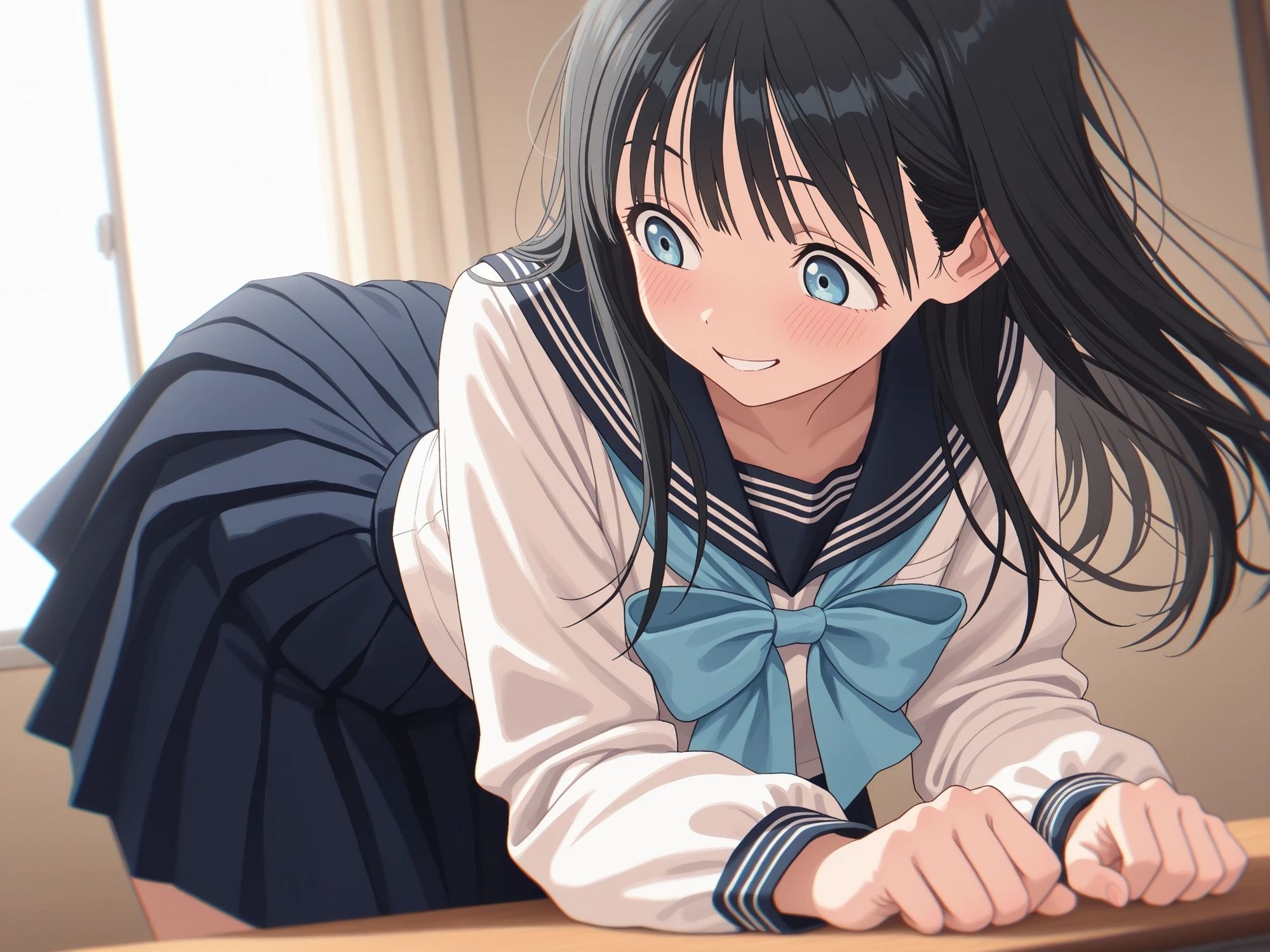 AIイラストCG集128  明〇ちゃんのセーラー服  明〇小路 画像3