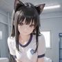 猫耳JKと体育館で