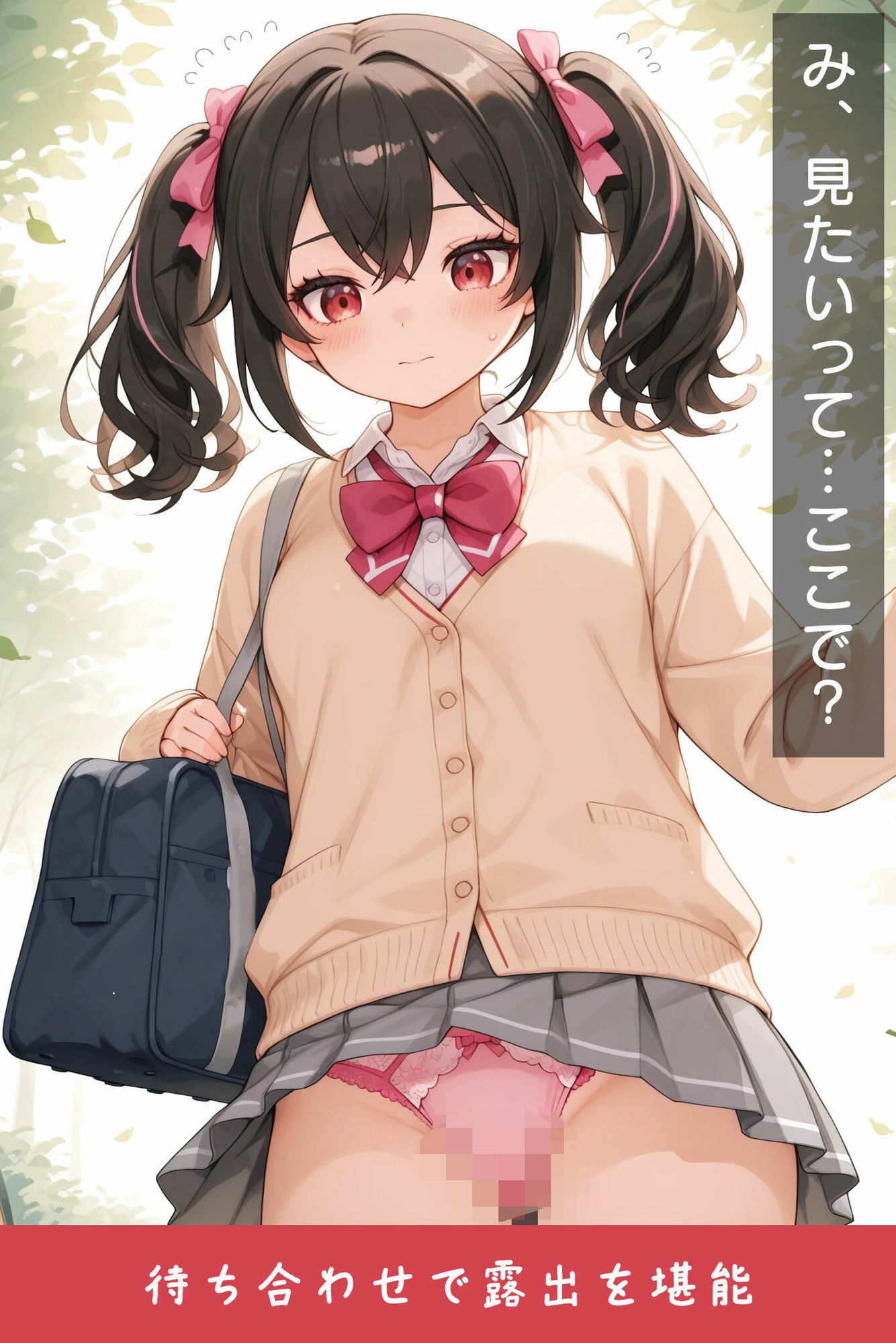 黒髪ツインテちゃんと誘惑下着  〜屋外ラブハメH〜_0