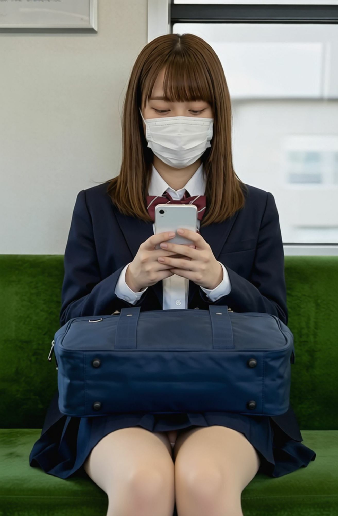 【AI動画】GGC vol.37 電車編14【制服パンチラ】 画像3