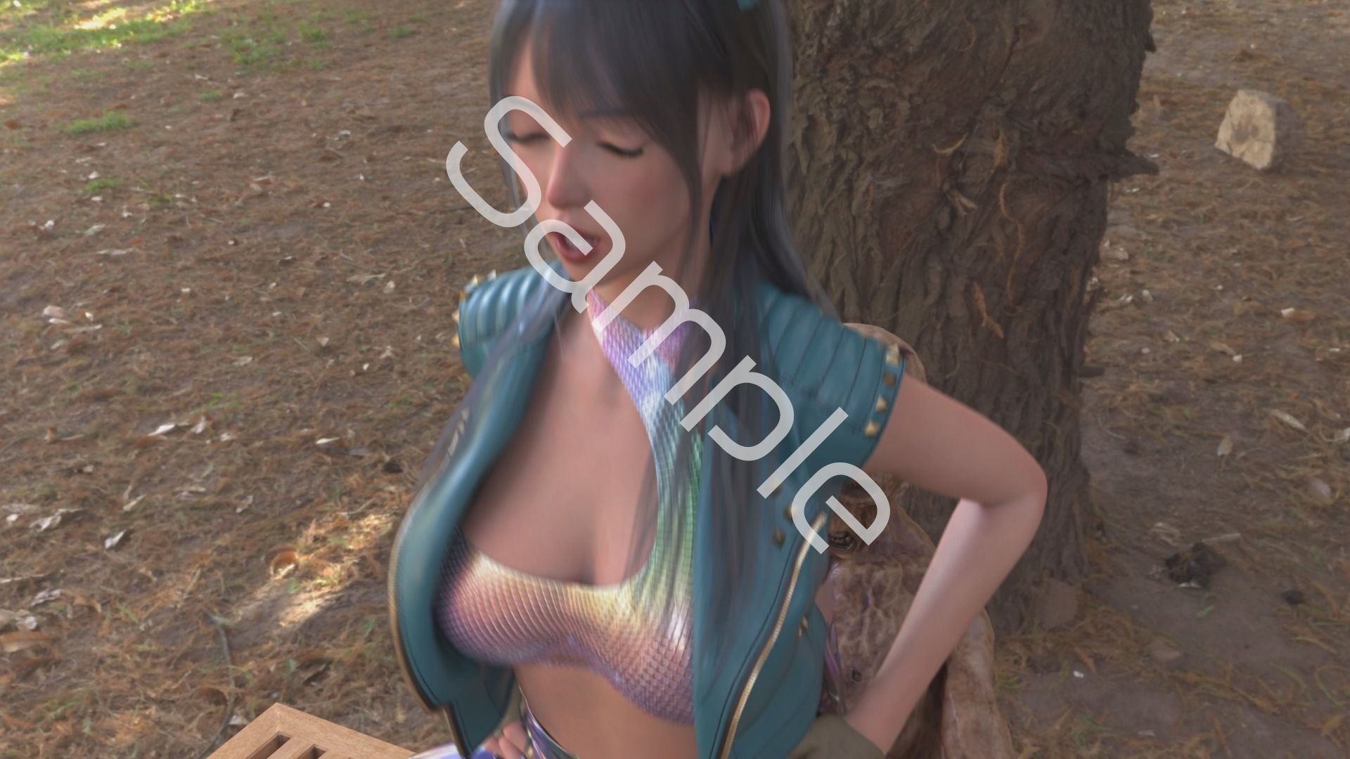 【△100】沙耶が主人公のMMORPG『編隊コレクション:Re』ゲーム動画（Vol.03:ゾンビの集団によるレ○プ被害に遭ってしまう:座位バック） サンプル3