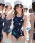 【483枚】狙われたスクール水着の少女たち！