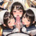 【500枚】お〇んぽ清掃係になったJKたち