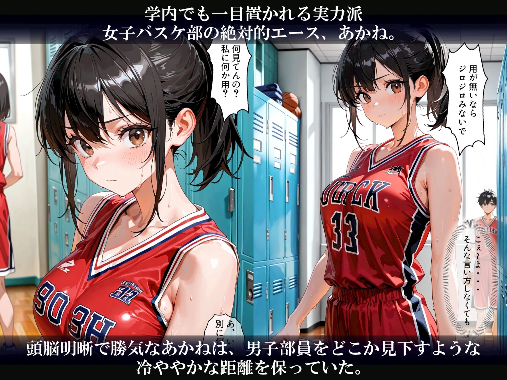 【セリフ付き】生意気女バスエース  プライド崩壊メス堕ち サンプル1