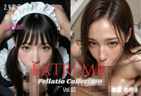 2.9次元AI美女 PORTRAIT EXTREME Fellatio Collection VOL.02 AI SEX 動画集 画像1
