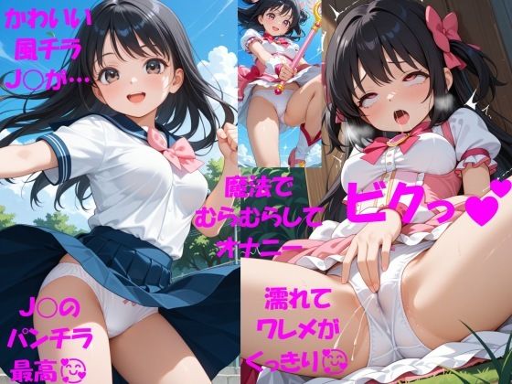 パンチラJKが魔法少女に変身★オナニーでイクぅ！3―黒髪JK、オナニーに夢中―