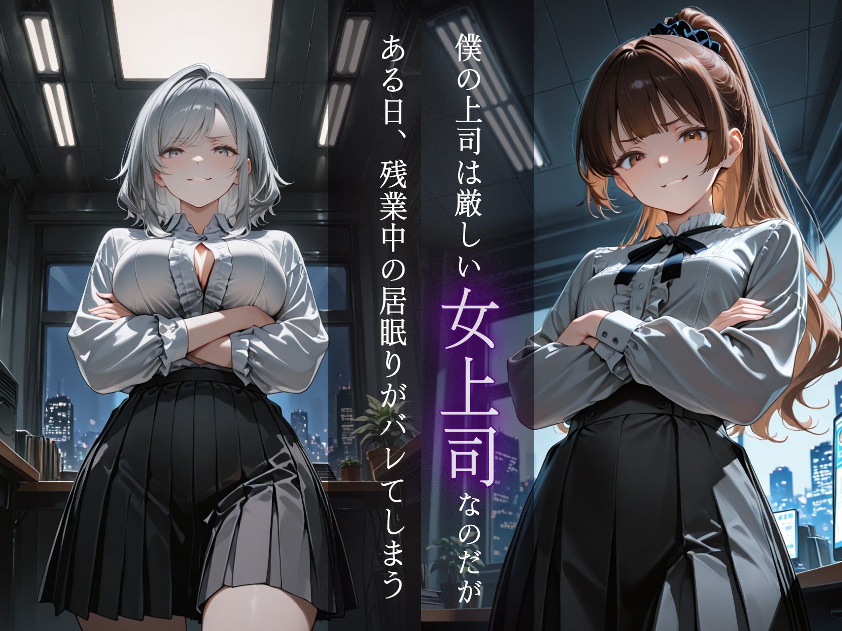 ドSで超肉食の女上司に徹底搾精される 画像1