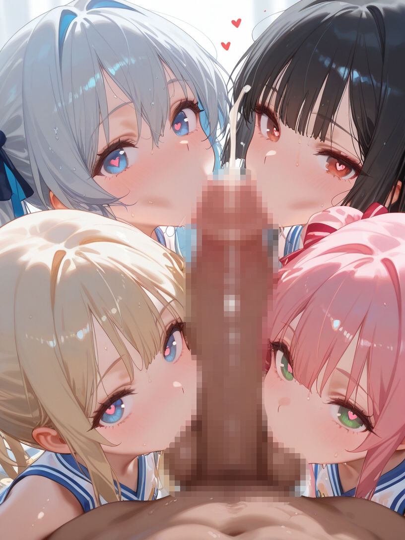 巨乳チアガールとハーレムエッチ8 画像5