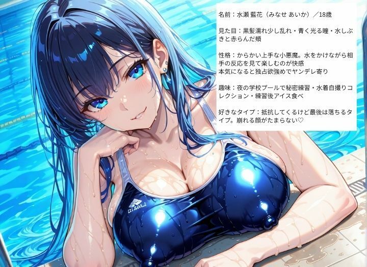巨乳スク水水泳部と禁断のプライベートレッスン 画像1