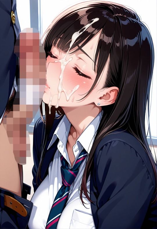 清楚巨乳セーラーJ●汗だくアヘ完堕ち 〜黒髪ロング中出し孕ませ種付け調教〜 画像6