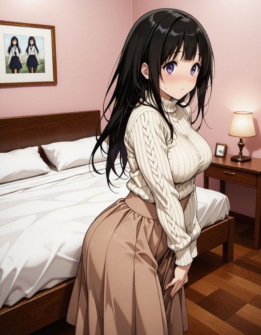 古典部の清楚系巨乳彼女とラブホテルでイチャイチャセックス 画像2