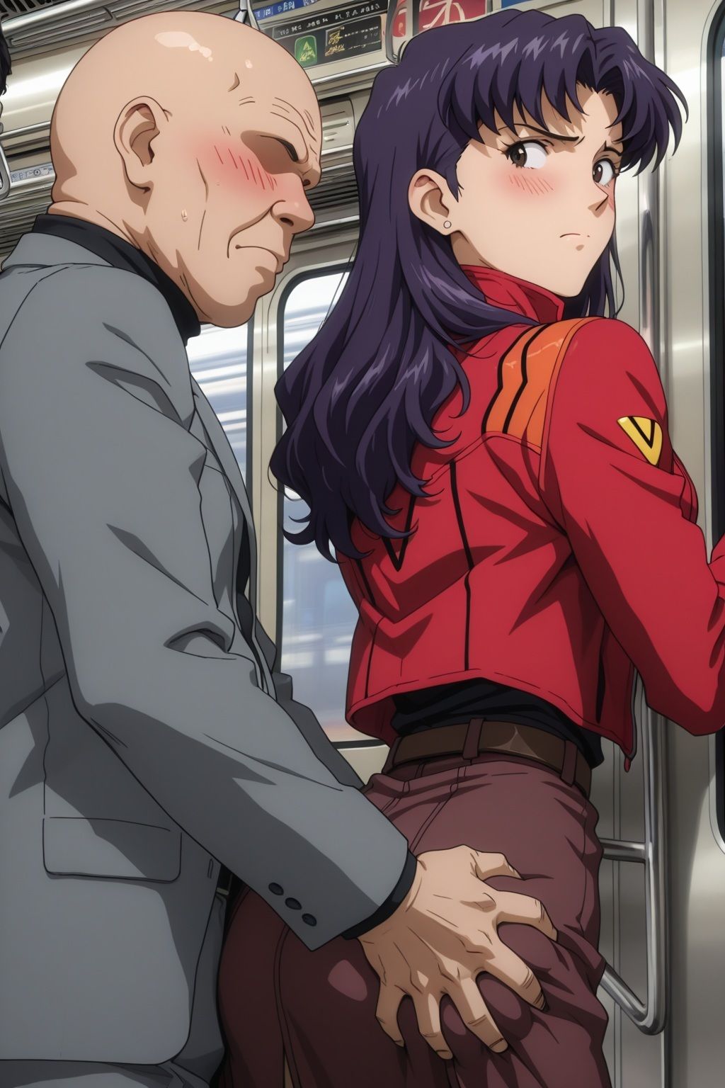 痴〇電車に堕ちたミサト 画像3