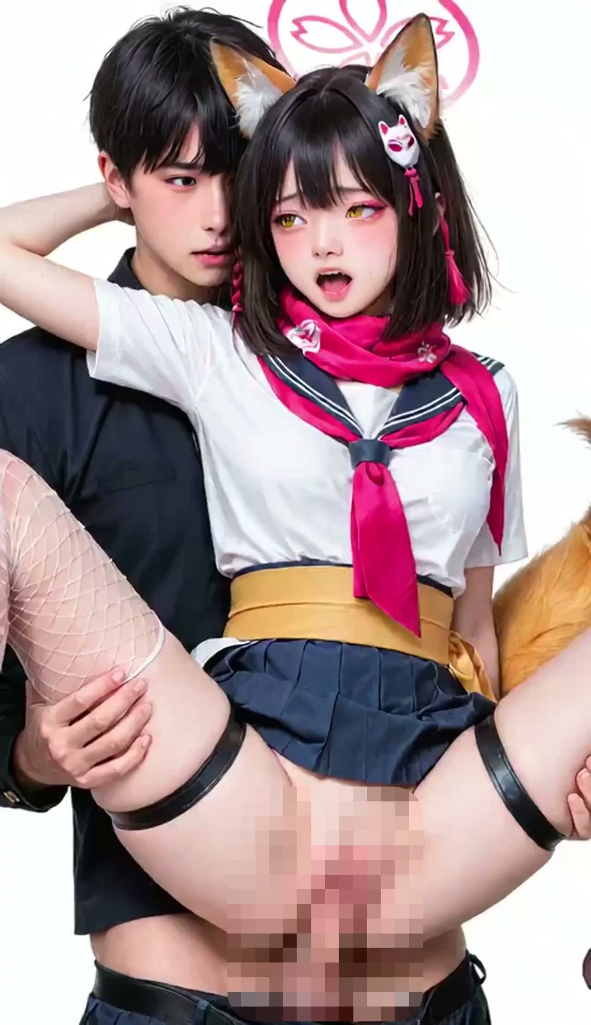 忍者系の女の子をイケメン先生が虜にしちゃう動画（ブルー系） 画像3