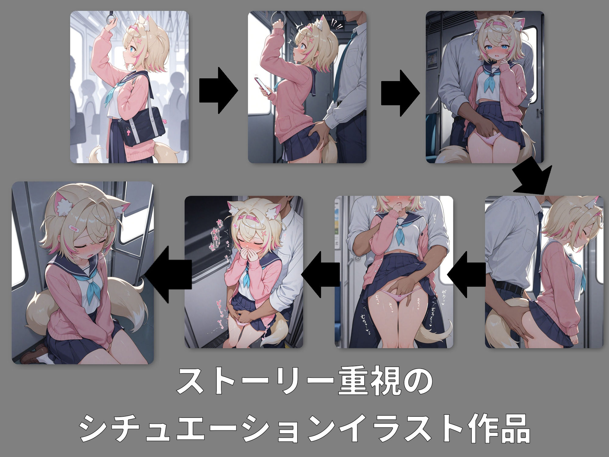 痴●電車 犯●れた少女 モ●コ・アビスガ●ド編 画像1