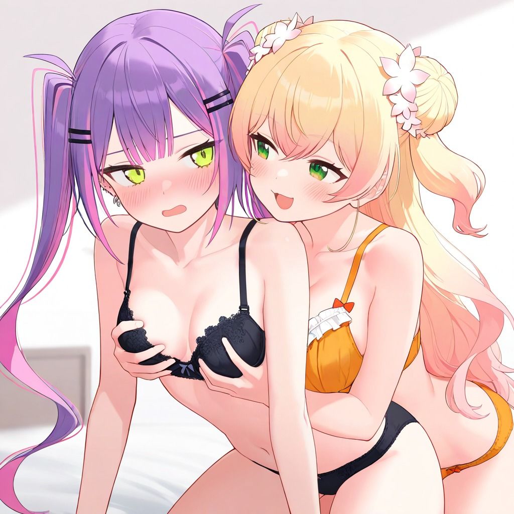 桃◯ねねと常◯トワ ねねトワ百合えっち 画像2