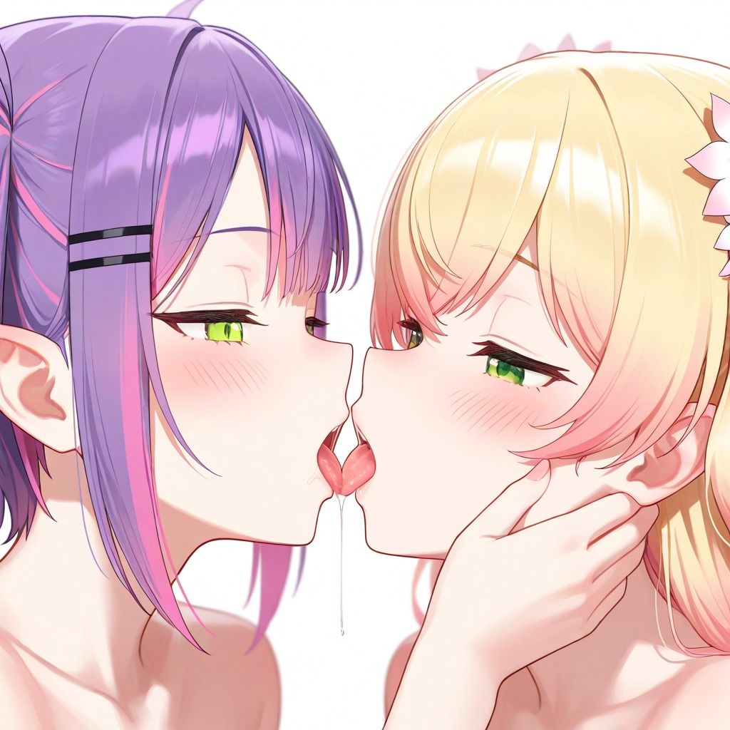 桃◯ねねと常◯トワ ねねトワ百合えっち 画像4