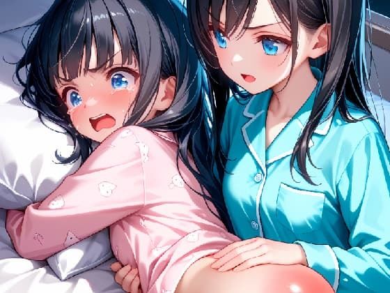 姉/妹（オリジナルキャラクター）お尻叩きイラスト集