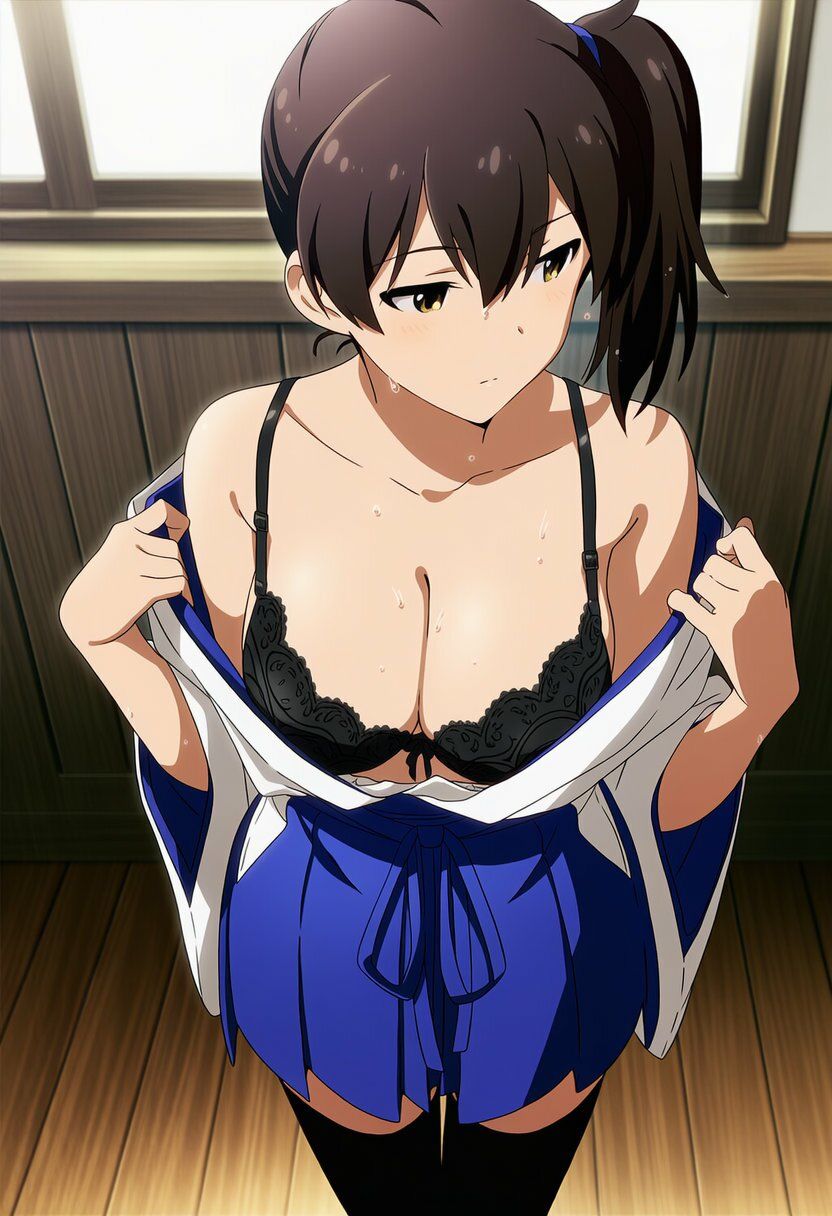 盗撮&濡れ透けフェチ特化 2020年代アニメ作画特集 艦隊少女たちの濡れ透け教室生着替え その1 -500枚を撮影- 画像5