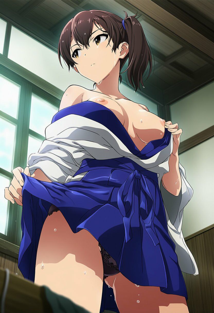 盗撮&濡れ透けフェチ特化 2020年代アニメ作画特集 艦隊少女たちの濡れ透け教室生着替え その1 -500枚を撮影- 画像9