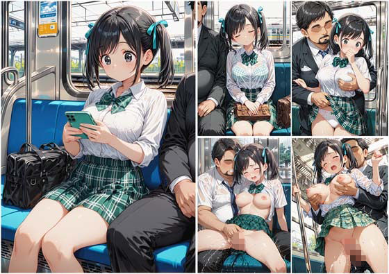 満員通学電車で中年おじさんに毎日痴●され続ける制服JK 〜声我慢の羞恥絶頂＆車内中出し孕ませ調教〜 画像8