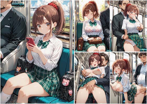 満員通学電車で中年おじさんに毎日痴●され続ける制服JK 〜声我慢の羞恥絶頂＆車内中出し孕ませ調教〜 画像9