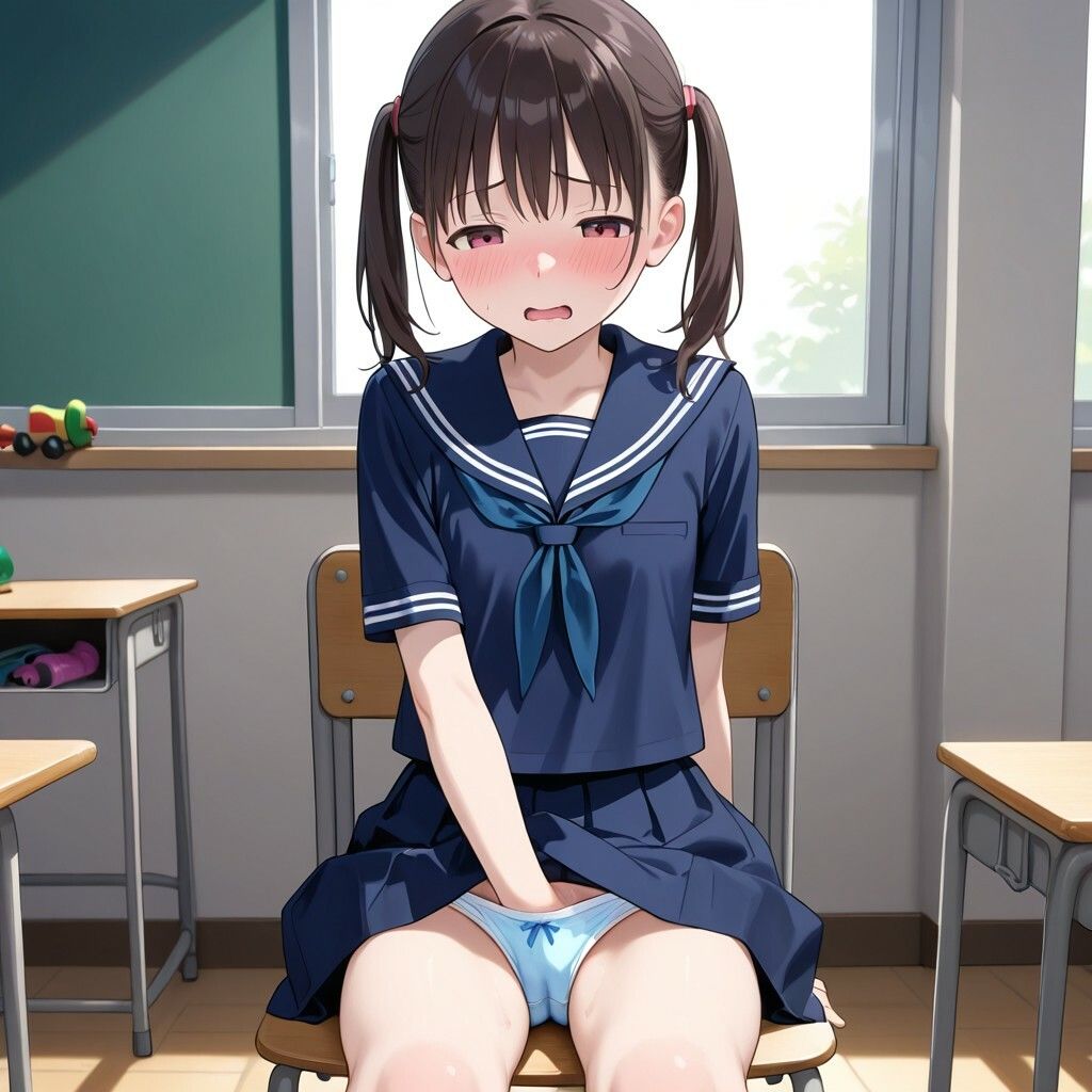貧乳ツインテセーラー服オナニーコレクション サンプル画像 9