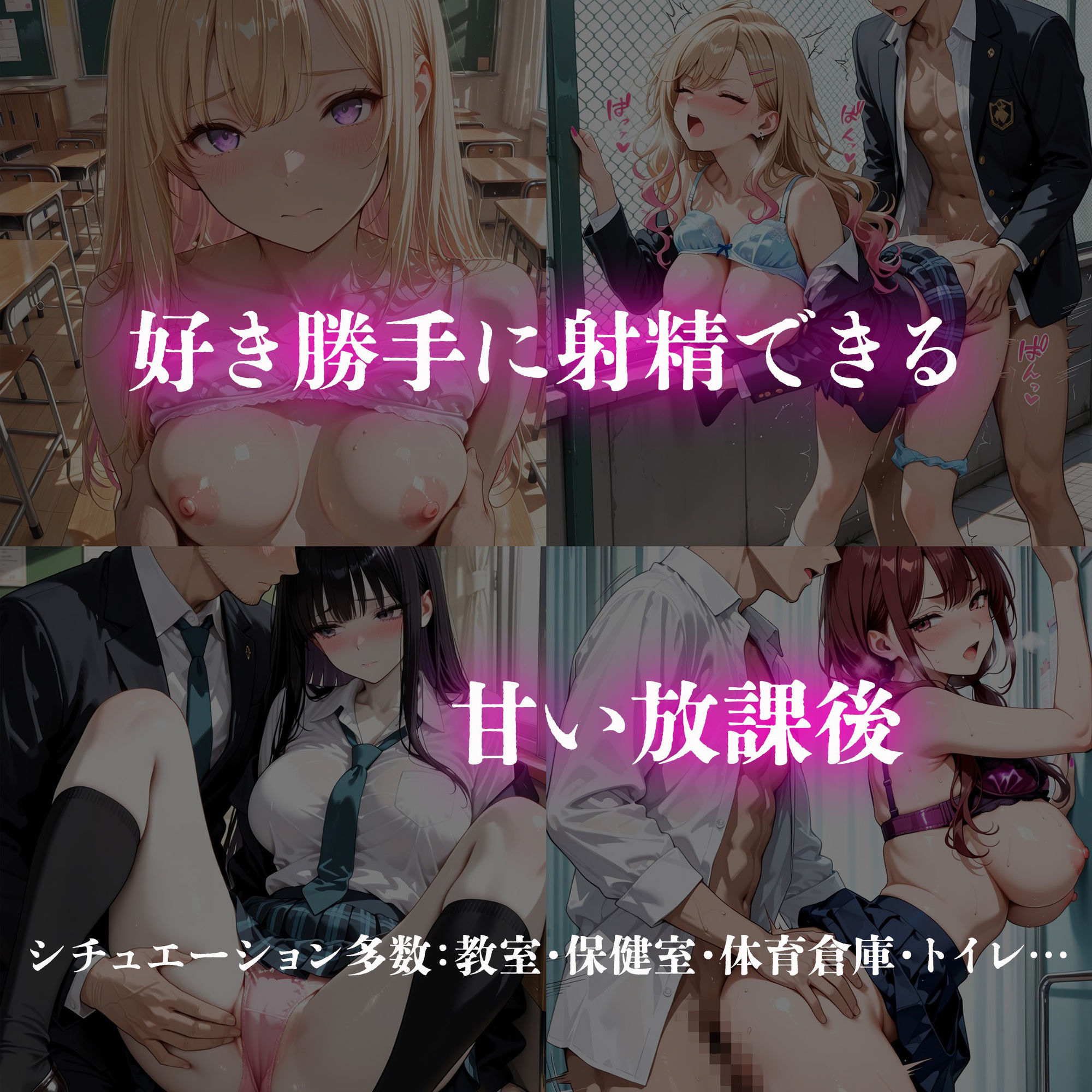 ギャルJK達を欲望のままに  射精し放題の濃厚女学園 画像2