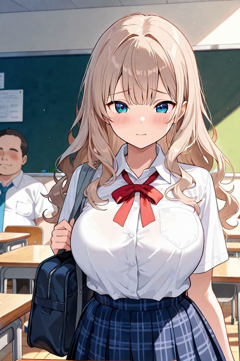 女子校生メス堕ち 〜栗色髪のお嬢様に種付け性指導〜 画像1