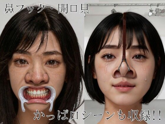 規格外の巨鼻〜屈辱の鼻フックに堕ちる巨鼻女性たち〜 サンプル3