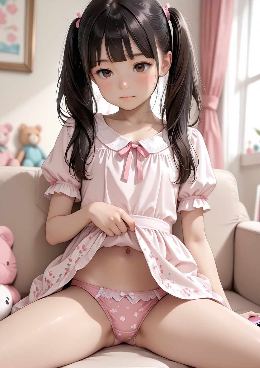 SNSでグルーミングした少女に自撮り送らせてみた サンプル画像 2