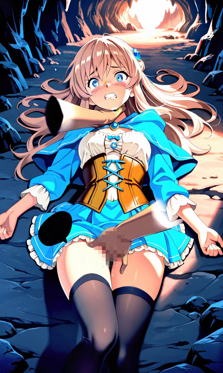 守る力を失い、抵抗できず締め落とされる茶髪ヒーラー 奪われる呼吸と意識 編 画像2