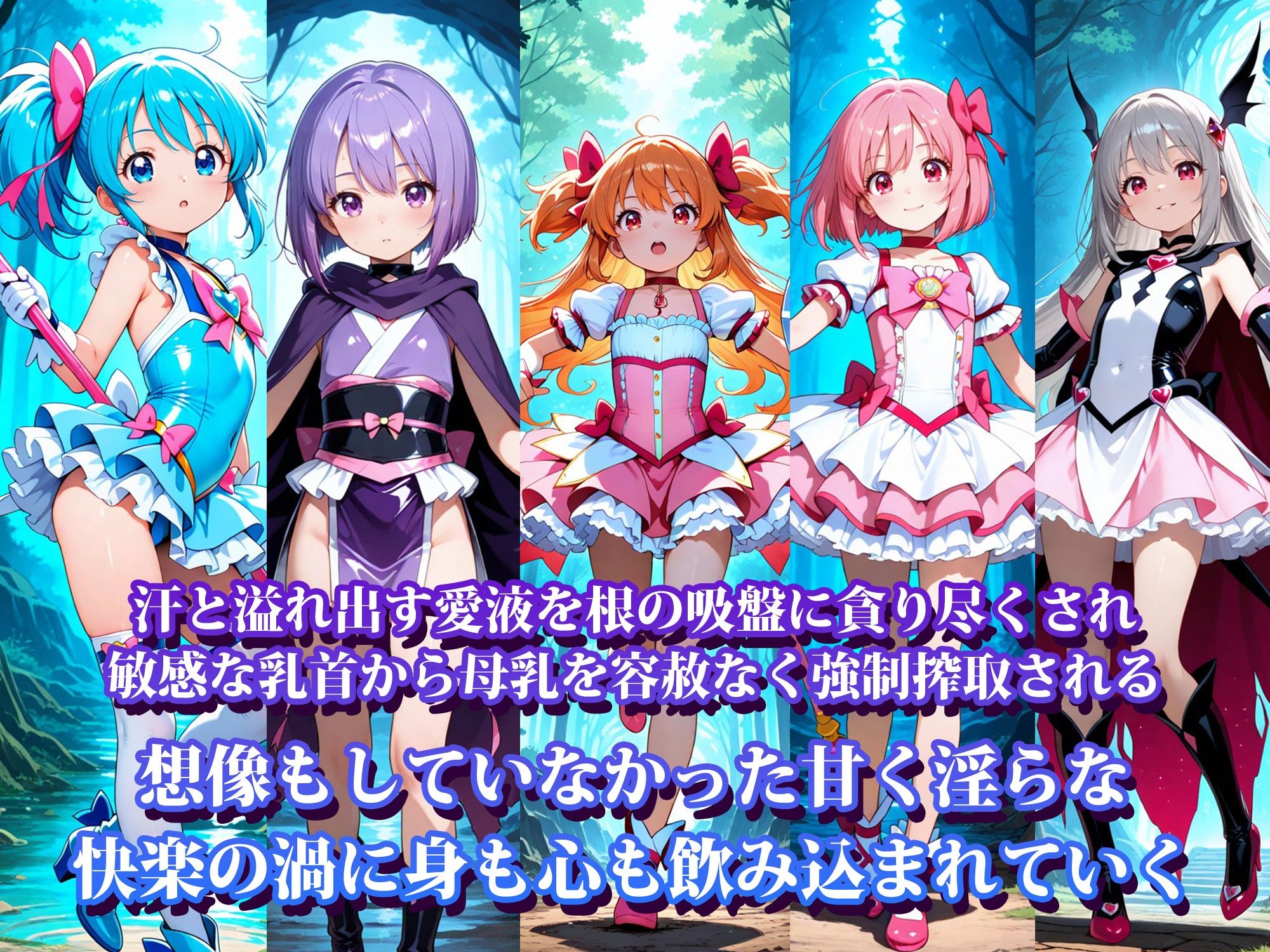 魔法少女、触手樹の苗床となる2