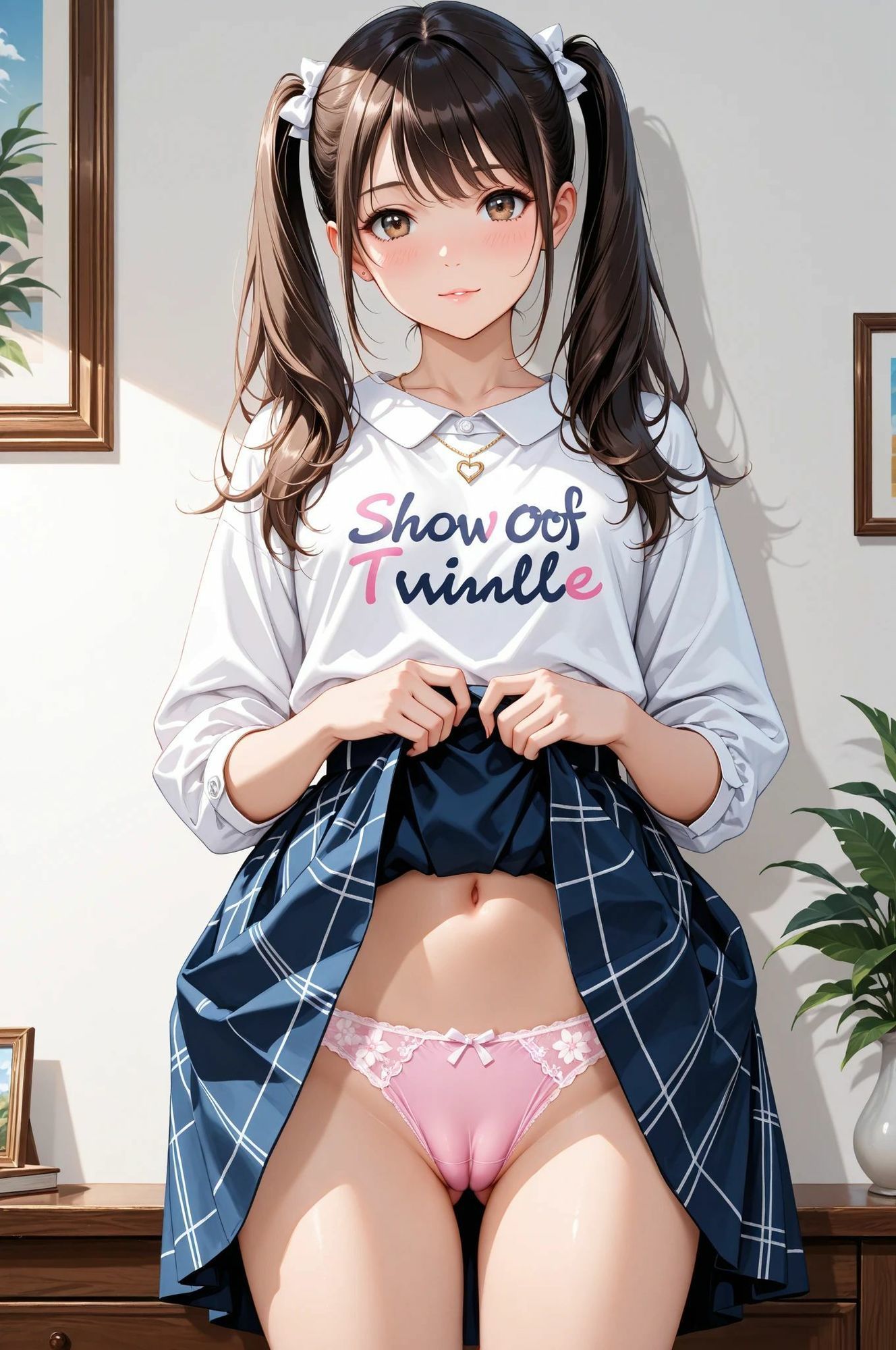 PANTY FETISH 自ら捲ってパンティ全部見せ（はーと） サンプル6