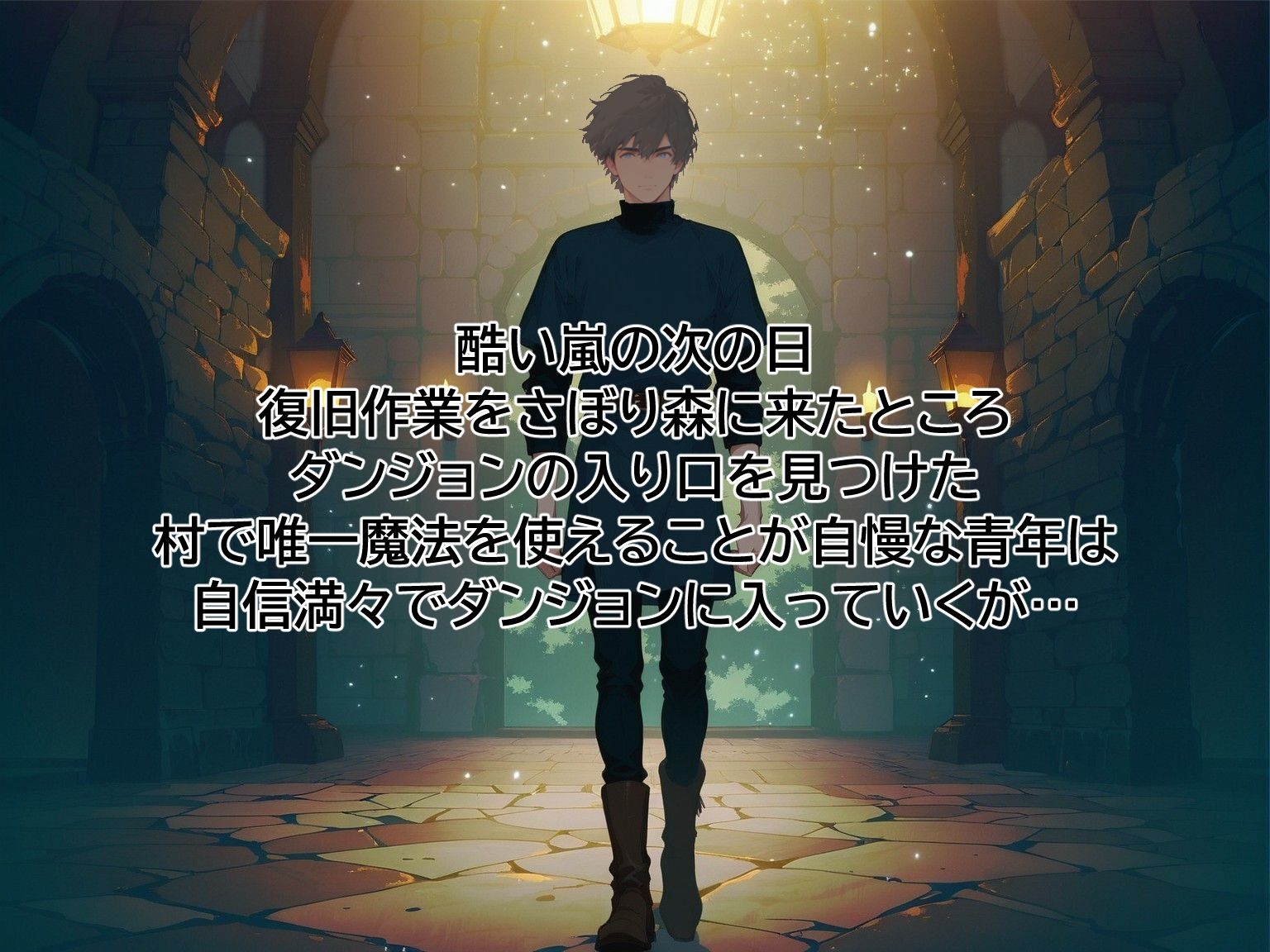 ダンジョンとか余裕と思ってたら触手が出てきて泣いた サンプル1
