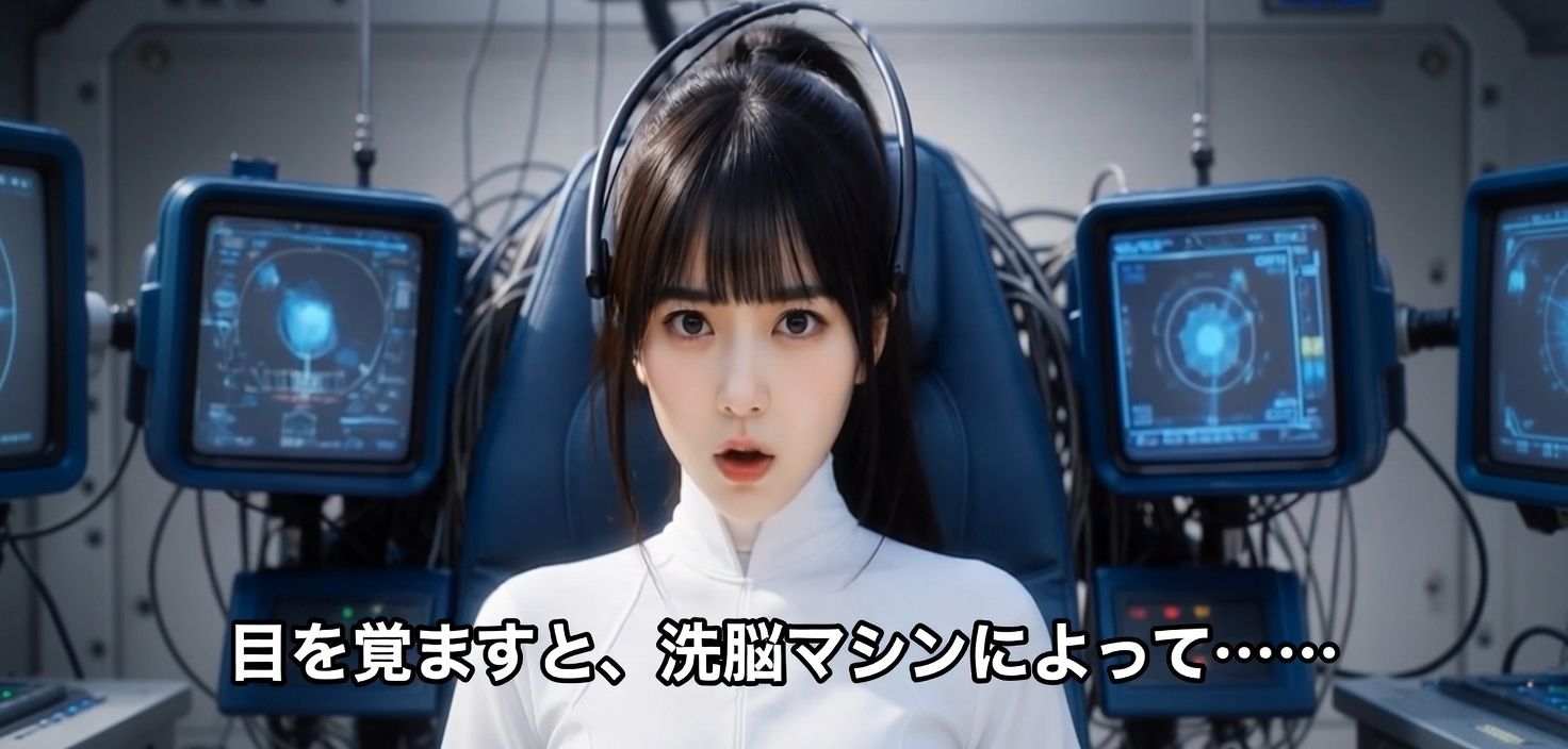 洗脳マシンでヒロインが悪の女幹部のものへと変わる話 サンプル2
