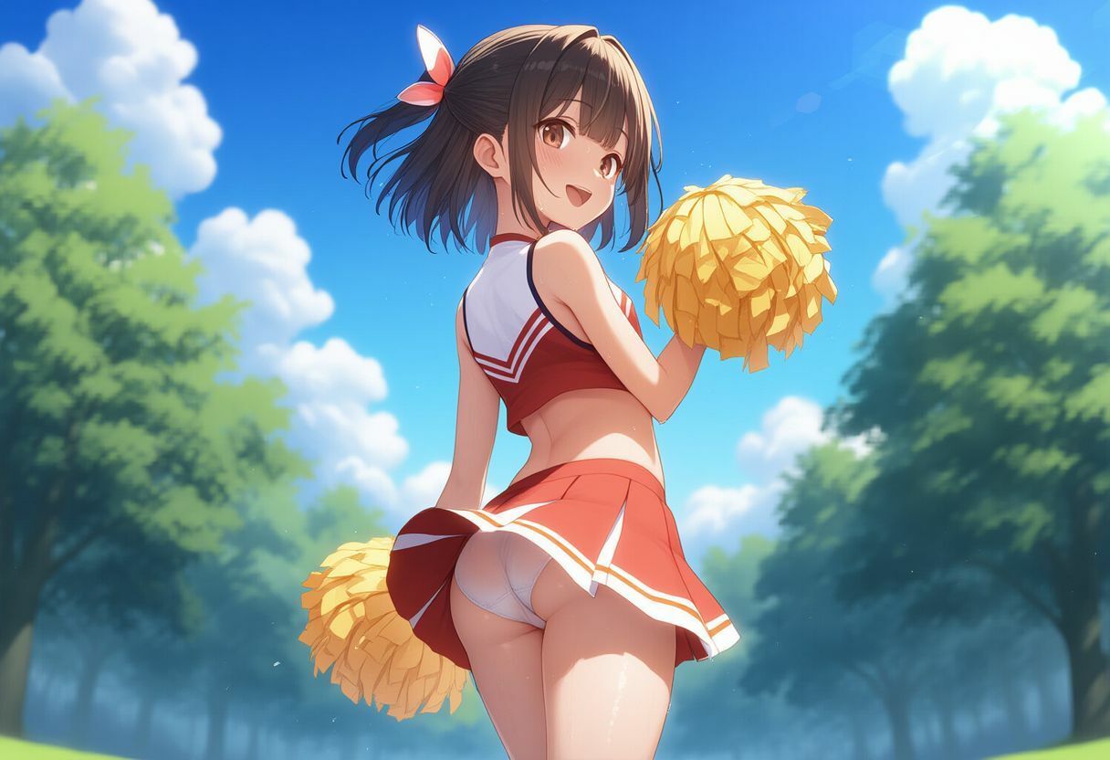 美少女図鑑 つるぺたチアガール 応援えっち！ サンプル画像 2