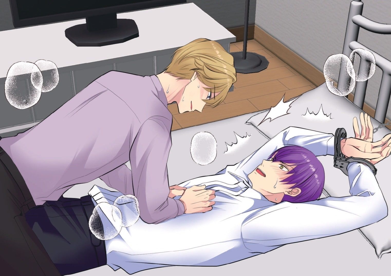 堕ちた元No1ホストが見下していた後輩ホストに手錠で縛られ開脚調教されたらプライド崩壊でメス堕ちした結果... サンプル2