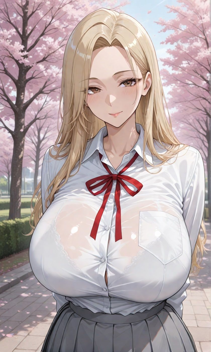 【アニメーション動画付きCG集】離れ離れになった幼馴染に再会したら爆乳ギャルJKになっていたのでいちゃらぶHする話 サンプル2