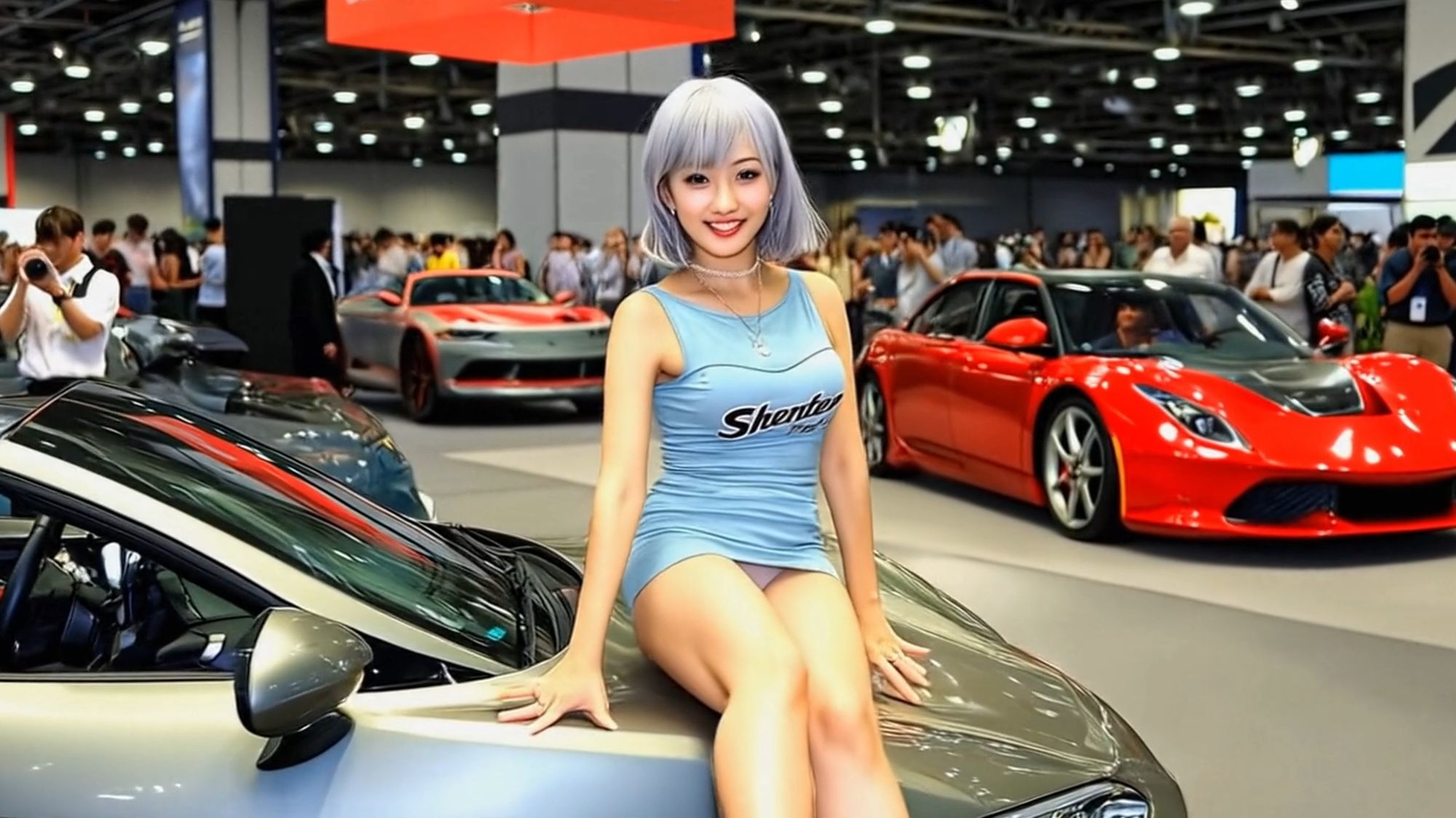 妄想16 コンパニオン 私の生パンを見て AI生成動画 画像4