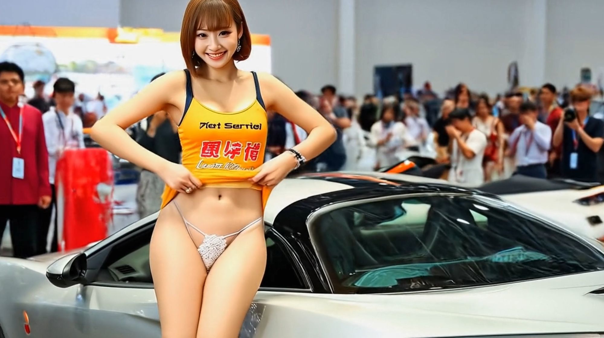 妄想16 コンパニオン 私の生パンを見て AI生成動画 画像5