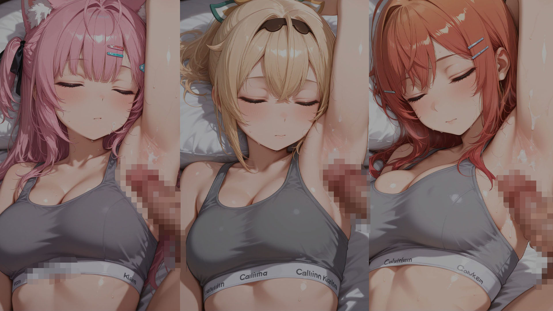 寝ている彼女にいたずら(ハート)〜無防備スポブラ姿に我慢できずに〜 (ホ●ライブ バージョン ) 画像5