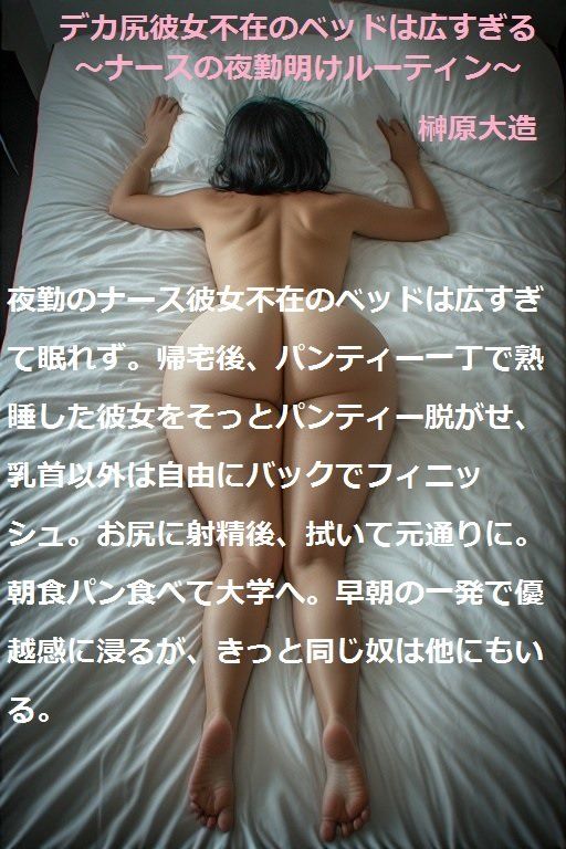 デカ尻彼女不在のベッドは広すぎる〜ナースの夜勤明けルーティン〜 画像7